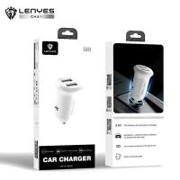 ราคา LENYES CA-51 2.4A Mini Car Dual Port USB Charger Adapter Saver Car สําหรับ Universal HP (43431602561)