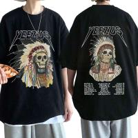 ราคา เสื้อยืด เสื้อยืดลําลอง แขนสั้น พิมพ์ลาย Kanye West Yeezus God Wants You สไตล์วินเทจ สําหรับผู้ชาย ผ้าCotton T-Shirt (44908365582)