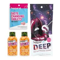ราคา Sugar Splash Taste Sweeter Down There - 2 Taste Changing Tablets, 2 9Pines Pineapple Shots & 1 DEEP Gag Suppressing Sucker Date Night Pack - Body Fluid Sweetener and Flavor Enhancer (58160874779)