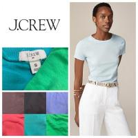 ราคา เสื้อยืด คอกลม สีพื้น J Crew ( XX114 ) แขนสั้น ผู้หญิง เนื้อผ้านุ่มยืด ทรงสวย เซลถูกมาก!! มีตำหนิเล็กน้อย (24830432405)