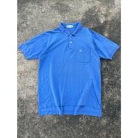ราคา เสื้อโปโลวินเทจ Burberrys สีน้ำเงิน ไซส์ M มีกระเป๋าหน้า ปักโลโก้ สภาพดี ผ้า Cotton100% Pique (47662620888)