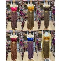 ราคา ชุดไทยผู้หญิง ชุดผ้าถุงนาคา2หาง ผ้าลายอย่าง ใส่กับสไบผ้าซีฟอง(ราคาไม่รวมเครื่องประดับ)สไบแบบพันเอง (41479119199)