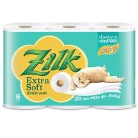 ราคา ซิลค์ เอ็กซ์ตร้าซอฟท์กระดาษชำระหนา3ชั้น Zilk Extra Soft Toilet Tissue 6Pcs. (53909440828)