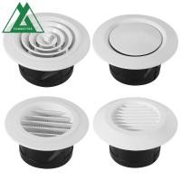 ราคา FORBETTER รอบ Air Vent Extract Valve, พลาสติก 75-200 มม.Air Vent Extract Valve Grille, ท่อ Louver สีขาว Wall Mount ปรับท่อระบายอากาศ Home (52612469104)