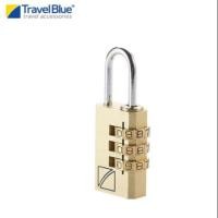 ราคา Travel Blue กุญแจล็อค รหัส 3 หลัก 3 Dial Combination Lock 2 Years Global Warranty (3825182525)