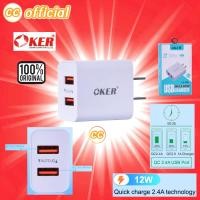 ราคา ✅แท้100%UC-356 Adapter 2.4A USB12W 2Port CHARGER FAST CHARGER USB Power Adapter อะแดปเตอร์ ชาร์จเร็ว ชาร์จไว12W 2ช่อง#CC (19079866765)
