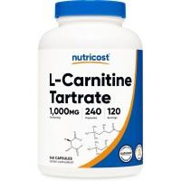 ราคา Nutricot L-Carnitine Tarrate 1,000mg, 240 แคปซูล - 500mg ต่อแคปซูล, 120 เสิร์ฟ (50212484285)