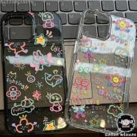 ราคา เคสสำหรับไอโฟน11 ของมาใหม่ การ์ตูนภาพสดใส เคสมือถือใสนิ่มกลิตเตอร์วาว For IPhone16 15 14 11 12 13Pro Max 6/7/8Plus XR XS (47405280724)
