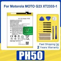 ราคา 100% ของแท้ 5000mAh PH50 เปลี่ยนแบตเตอรี่สําหรับ Motorola MOTO G23 XT2333-1 PH 50 แบตเตอรี่ Batteria + ฟรีชุดเครื่องมือ (45810644237)