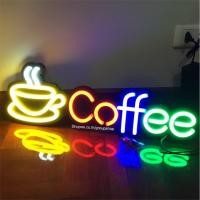 ราคา ป้ายไฟLED ป้ายไฟกาแฟ ป้ายไฟCoffee ป้ายไฟเครื่องดื่ม กล่องน้ำตาล (2243968473)