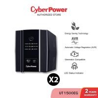 ราคา [2 Pack ] CyberPower UT1500EGLCD 1000VA/900W UPS Tower | AVR ป้องกันไฟตก ไฟกระชาก | ประกัน Onsite 2 ปี (56563754409)