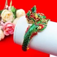 ราคา กำไลพญานาคลงยา กำไลคลิปล็อค เส้นผ่านศูนย์กลาง 5.5cm เสริมบารมี ใส่อาบน้ำได้ สร้อยข้อมือ ทองไมครอน ทองชุบ (10449402078)