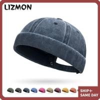 ราคา LIZMON Beanies หมวก, Brimless สีทึบหมวกฮิปฮอป,แฟชั่นผ้าฝ้าย Hip Hop ปรับ Landlord หมวกผู้ชาย (55611626876)