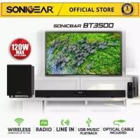 ราคา SonicGear SonicBar BT3500 Soundbar and Subwoofer Bluetooth 5.0 FM Radio USB Playback (25993589279)