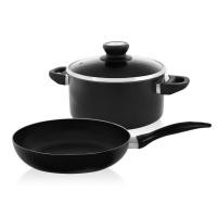 ราคา Seagull Cooking Set ชุดเครื่องครัว นอนสติ๊ก คลาสสิค 3 ชิ้น กระทะด้าม 24 ซม. หม้อต้ม 22 ซม.และฝาแก้ว 22 ซม. (14126114133)