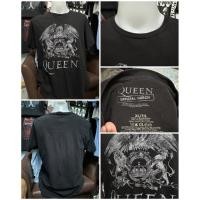 ราคา เสื้อยืดวินเทจสีดำ ลายวง Queen (ไซส์XL) (52909836534)