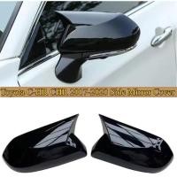 ราคา Toyota C-HR CHR 2017-2020 กระจกมองหลังรถยนต์กระจกมองข้าง Trim ABS Carbon / สีดํา (40157837161)