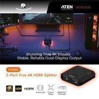 ราคา ATEN ซีรีส์จําเป็น VS4812 2-Port True 4K HDMI Splitter + ฟรีเสื้อยืดจําเป็น ATEN (47108773544)