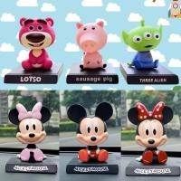 ราคา ** ฐานสี่เหลี่ยม ,, โมเดลหัวโยกได้ โมเดลหน้ารถยนต์ #Mickey #Minnie ,, Toy story (1450106687)