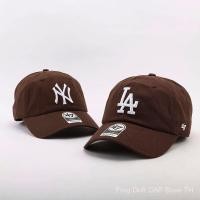 ราคา หมวก47Brand หมวกเบสบอล LA หมวกผู้หญิงสีน้ำตาลด้านบนนุ่มมาตรฐานใหญ่ NY ตัวอักษรแยงกี้ (26263365230)