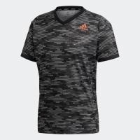 ราคา Adidas เสื้อเทนนิสผู้ชาย FreeLift Primeblue Tee | Black/True Orange ( FK0810 ) (4049612576)