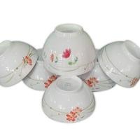 ราคา ชุดชาม 6 ชิ้น ลายดอกไม้ (6283924694)