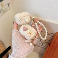 ราคา For Realfit F3 Headphone Case สร้อยข้อมือแฮนด์เมด DIY ตกแต่งด้วยหัวใจพิมพ์ลายน่ารัก (26755230567)