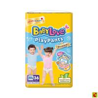 ราคา เบบี้เลิฟ เพลย์แพ้นท์ พรีเมี่ยม กางเกงผ้าอ้อม จัมโบ้แพ็ค ขนาด XXL 36 ชิ้น (46063284419)