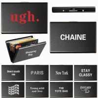 ราคา ID Card Holder Blocking Slim Metal Wallet Automatic Pop up Credit Card Coin Purse (47112125922)
