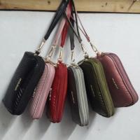 ราคา พร้อมส่ง จากไทย กระเป๋าคลัชท์ซิปคู่ minmin หน้าวี (2516460864)