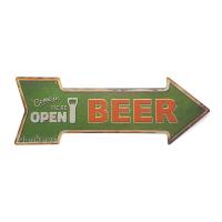 ราคา ป้ายสังกะสีวินเทจ Open Beer (ปั๊มนูน) (1029807238)