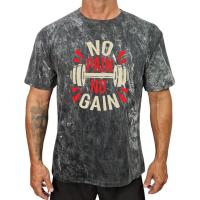 ราคา NO PAIN NO GAIN เสื้อยืดแขนสั้นผู้ชาย ผ้าฝ้าย Men’s Cotton Muscle T-Shirt (42509020719)
