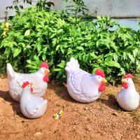 ราคา ตุ๊กตาไก่ ไก่แจ้ ตุ๊กตาไก่เซรามิค ชุด 4 ตัว ขนาดลูก 4.5นิ้ว แม่8.5นิ้ว ไก่แต่งสวน สัตว์แต่งสวน ไก่เซรามิค มินิมอล (27750269758)
