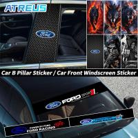 ราคา Ford สติกเกอร์ติดรถ สติกเกอร์แต่ง สติกเกอร์ติดเสาประตูรถยนต์ แผ่นติดเสาประตู สติกเกอร์ ติดกระจกหน้ารถยนต์ สติ๊กเกอร์บังแดด สำหรับ Ford Ranger Raptor Everest Focus MK2 MK3 Mustang Escape Fiesta Ecospor