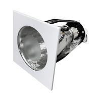 ราคา โคมดาวน์ไลท์หน้าเหลี่ยมกระจก 4 นิ้ว 1xE27 Carr LUZINO รุ่น P4003-G-WH สีขาว (22621639675)
