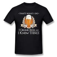 ราคา เสื้อยืดคอกลมเสื้อยืด ผ้าฝ้ายแท้ พิมพ์ลาย Little Imp Game Of Thrones Tyrion Lannister I Drink Beer And I Know Things สํา (16689483817)