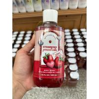 ราคา Bath & Body Works Strawberry Pound Cake Body Wash & Shower Gel 295ml. (41254707737)
