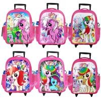 ราคา B2B_SHOPKid's Luggage 14"-16" (กลาง-ใหญ่) Trio กระเป๋าเป้มีล้อลากสำหรับเด็ก กระเป๋านักเรียน ลิตเติ้ลโพนี่ (Pony) (6979941995)