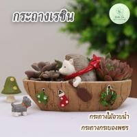 ราคา กระถ่างเรซินเม่นกับขอนไม้ คริสต์มาส Christmas ของแต่งบ้าน จัดสวน แคตตัส ไม้อวบน้ำ กุหลาบหิน จิ๋ว เล็ก (9521621370)