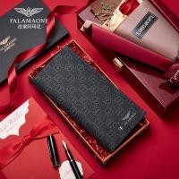 ราคา กระเป๋าสตางค์ผู้ชาย Falai Armani กระเป๋าสตางค์ใบยาวสำหรับผู้ชายเป็นของขวัญวันวาเลนไทน์สำหรับพ่อ สาม (29607143203)