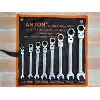 ราคา Anton ชุดประแจแหวนข้างปากตายฟรี คอพับได้8 ตัวชุด (5272589838)