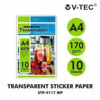 ราคา V-TEC กระดาษสติ๊กเกอร์ใส / กระดาษสติ๊กเกอร์ใส A4 170 Gsm (26152560988)