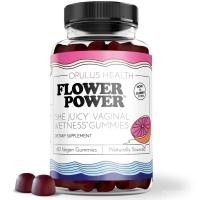 ราคา Flower Power ช่องคลอดให้ความชุ่มชื้น Gummy-อาหารเสริมอบแห้งช่องคลอดหญิง |ผงเปลือกเอลมลื่น รสบลูเบอร์รี่ปราศจากน้ําตาล |สนับสนุนสุขภาพช่องคลอดและให้ความชุ่มชื้น |60 กัมมี่ (57164454425)