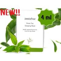 ราคา Innisfree Green Tea Sleeping Mask 4 ml. สลีปปิ้งมาส์กชาเขียว สูตรแพ็คเกทใหม่ 2019 ! สูตรปรับปรุงใหม่ เข้มข้นกว่าเดิม (1962689250)