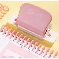 ราคา เครื่องเจาะกระดาษทำสมุดห่วง DIY สีชมพู มือสอง สภาพดี ใช้งานปกติ (49606302102)