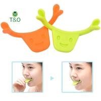 ราคา T&O Smiling Maker Smile Corrector,Face Trainer Charming Smile Trainer สายรัดซิลิโคน Face Line Lifting กล้ามเนื้อการฝึกอบรมปาก (45662776364)