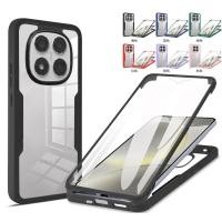 ราคา เหมาะสําหรับ Xiaomi Redmi หมายเหตุ 14 Pro 5G เคสโทรศัพท์กันกระแทก 360 Full Body Screen Protector สําหรับ Redmi Note14Pro (41879695572)