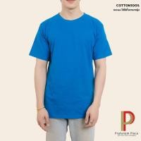 ราคา Pratunam Place เสื้อยืดคอกลม Cotton 100% [สีนํ้าเงินธงชาติ] คอกลม-คอวี แขนสั้น (19935667186)