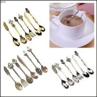 ราคา MOON โบราณช้อนชาชุด Ergonomic Handle 6 คริสตัลสังกะสีโลหะผสมกันสนิมช้อนกาแฟอุปกรณ์ครัว (50213582965)