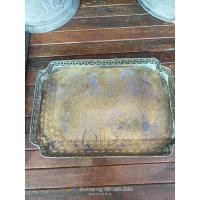 ราคา ถาดแกะลายองค์เทพ 8 เซียนเนื้อทองเหลืองเก่า (19145958489)